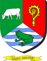 Blason Saint-Hélier complet